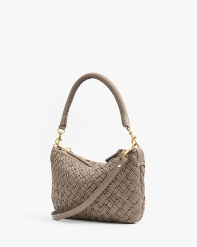 Petit Moyen Messenger - Dove Puffy Woven