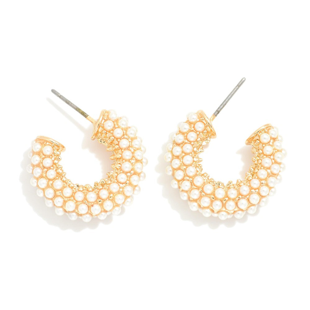 Pearl Hoop Earring
