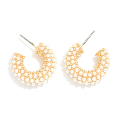 Pearl Hoop Earring