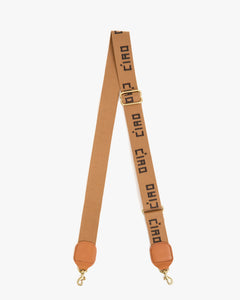 Adjustable Crossbody Strap - Ciao, Tan & Chocolate