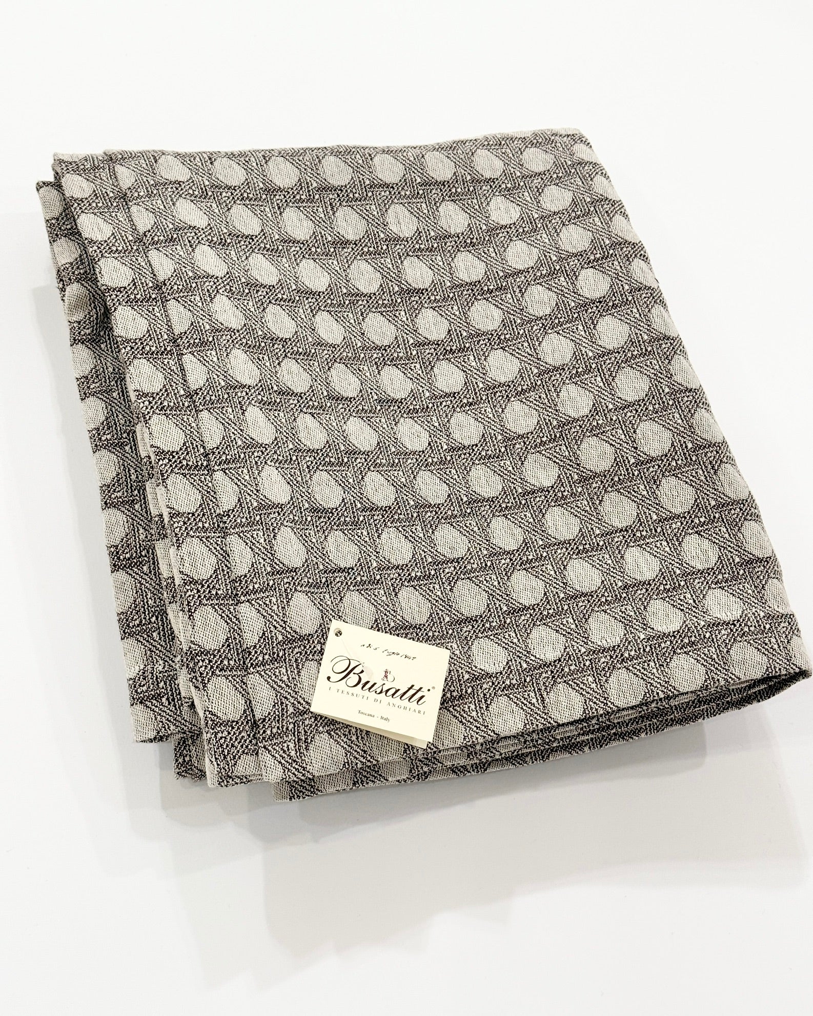 Gioco Di Vienna Espresso Tablecloth 66 x 108" (COL.125 66X108" SIMPLE HEM)