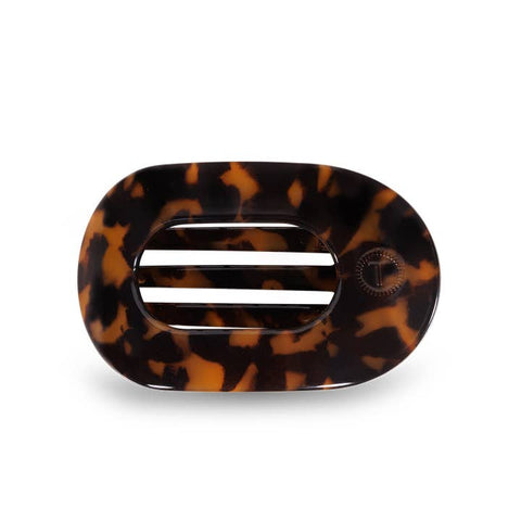 Flat Round Clip Small Tortoise by Teleties