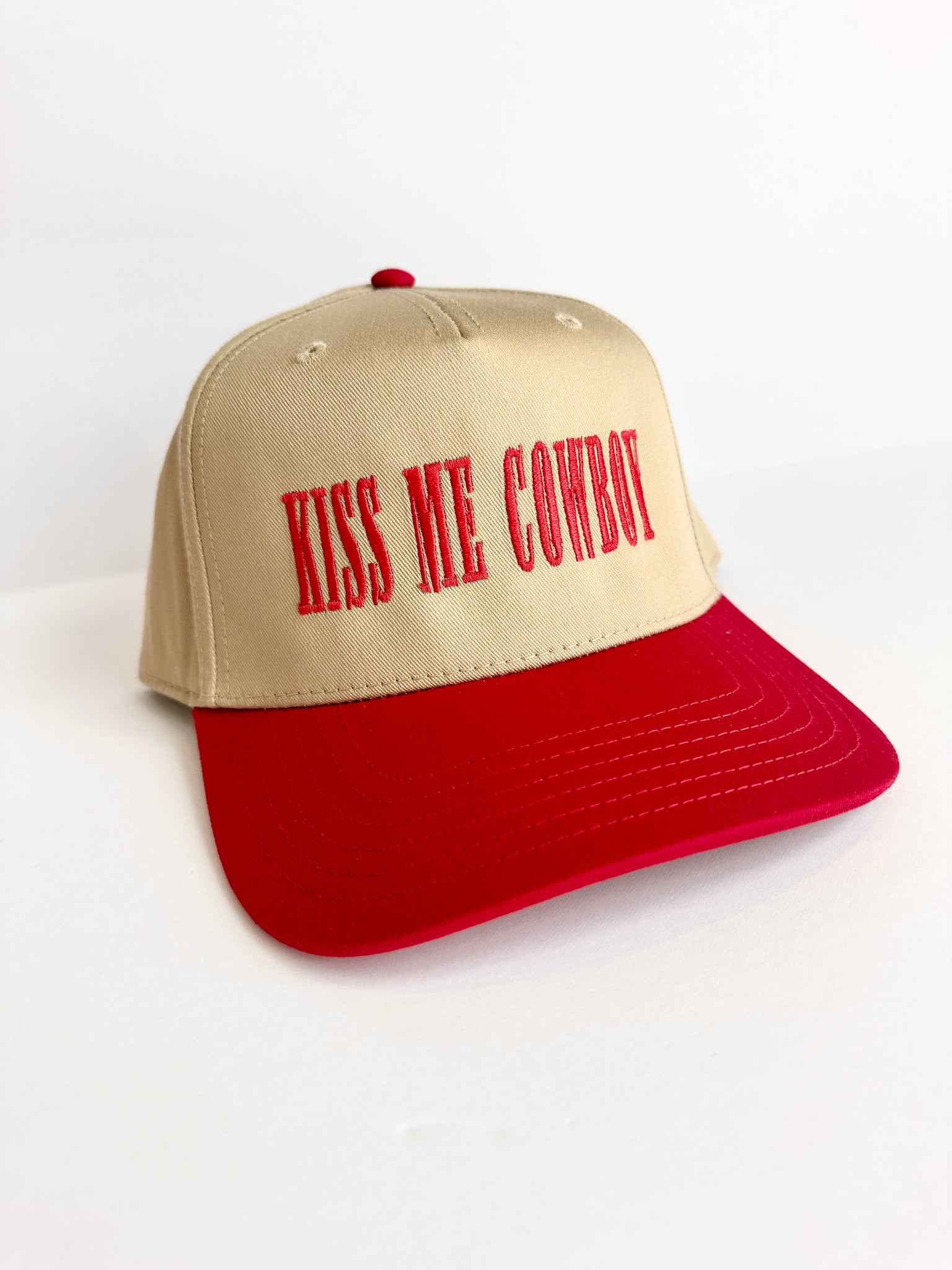 Kiss Me Cowboy - Embroidered Hat