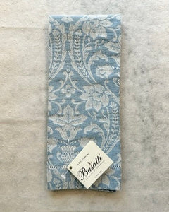 Donna Di Coppe Blue Hemstitch Guest Towel (Col. 135)