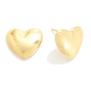 Gold Heart Earrings