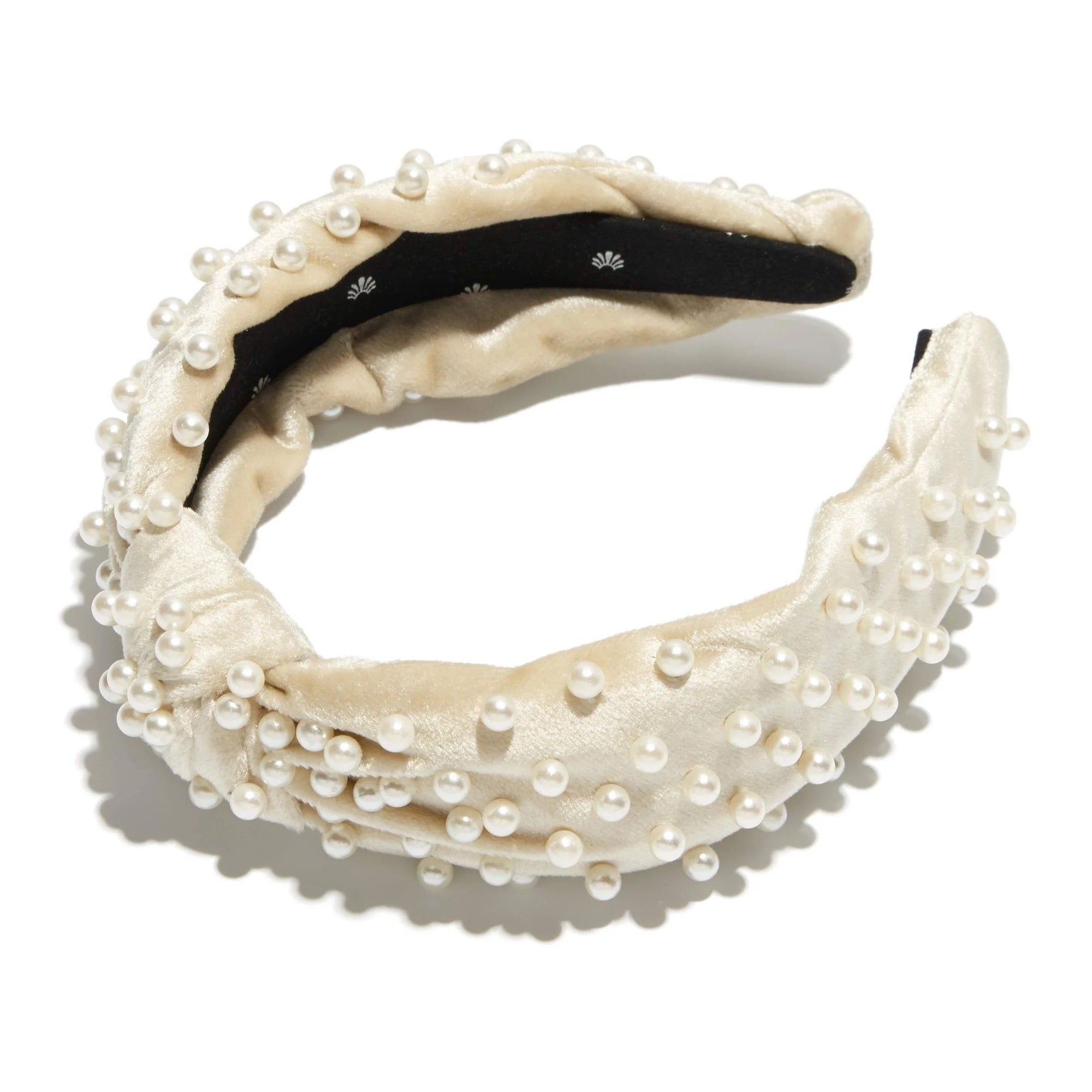 Lele Sadoughi Knotted Headband - Ivory Pearl