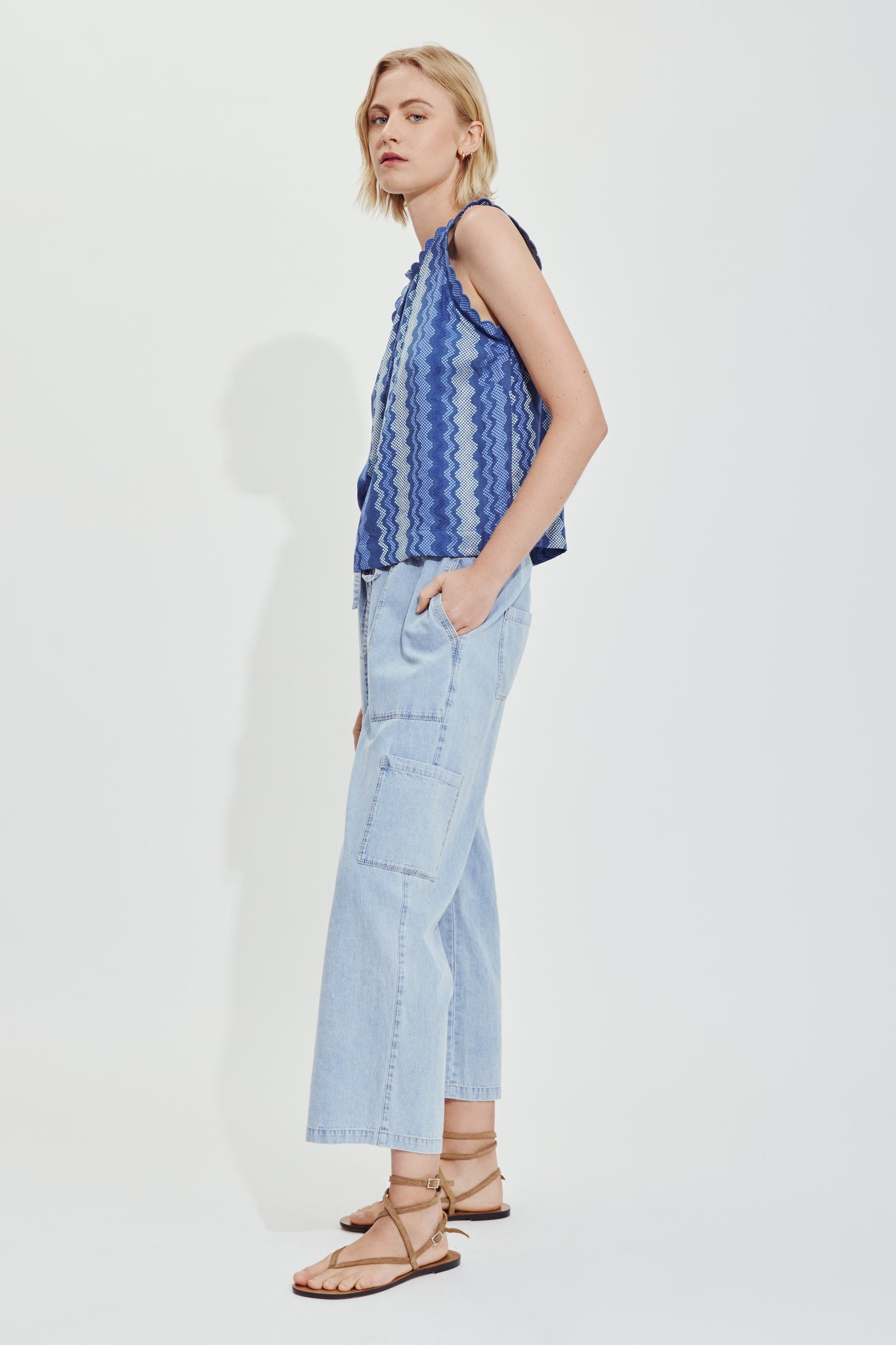 Griffith Pant Chambray Denim