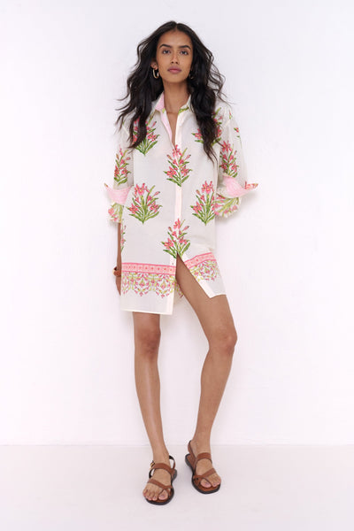 Frances Shirt Dress - Bloom