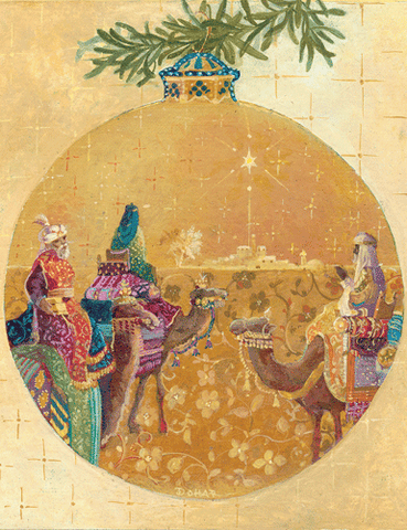 Three Kings Ornament Boxed Christmas Cards