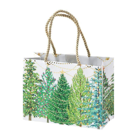 Christmas Trees with Lights - Small Gift Bag