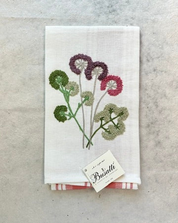 Due Fragole Multi Lavender Blooms Kitchen Towel (Col. 10, EMBR.SOFFIONI38016)