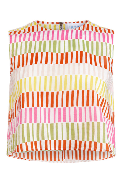 Crop Top Sherbert Stripes