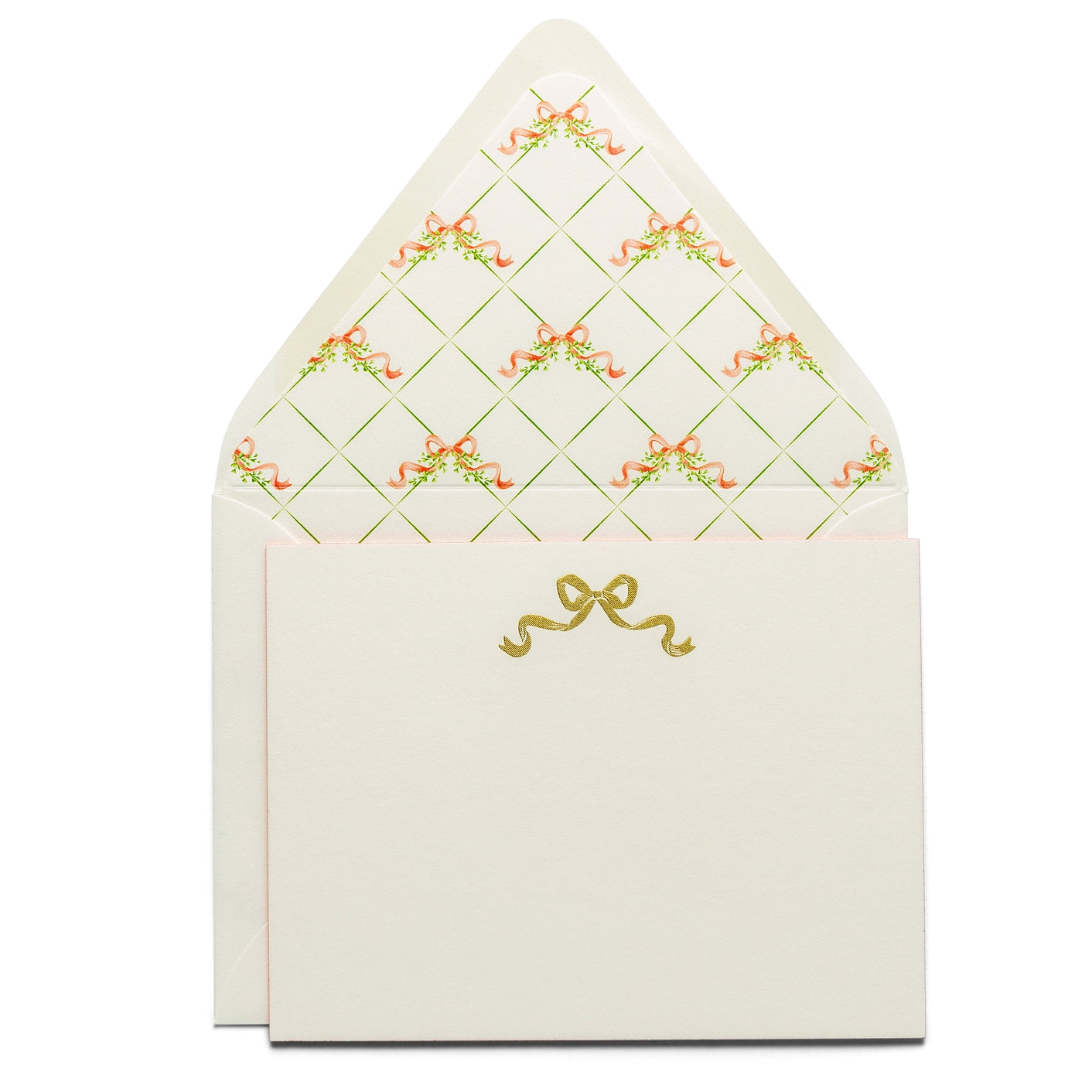 Bow | Fancy Pants Engraved Flat Notecards