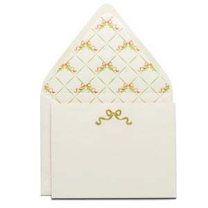 Bow | Fancy Pants Engraved Flat Notecards