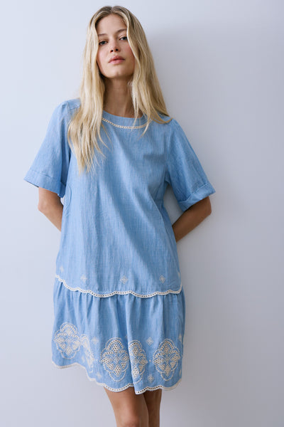 Mavie Dress - Light Blue