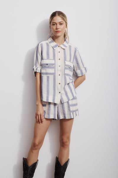 Mila - Denim Blue Stripe
