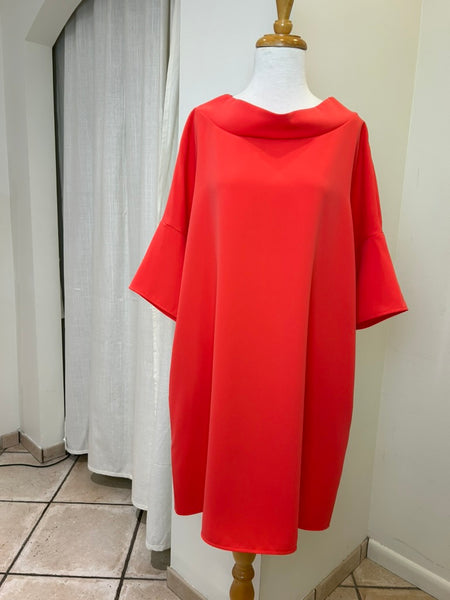 Audrey Coral Cowl Neck Tunic