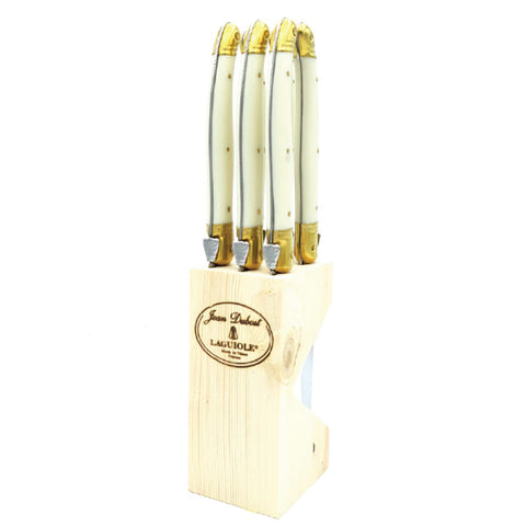 Laguiole 6 Steak Knives in Block