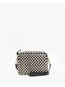 Clare V. Black & Cream Woven Checker