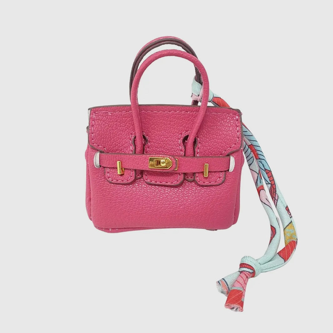 Pink Georgetown Mini Purse Charm