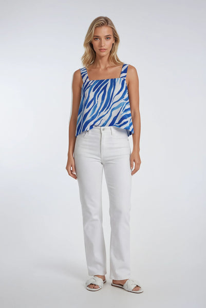 Blue Zebra Skirt and Tank Set