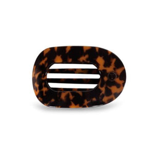 Teleties - Large Flat Round Clip - Tortoise