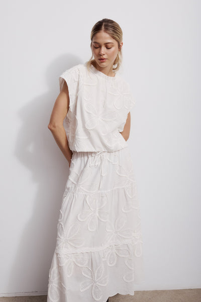 Flori - Off-White Skirt