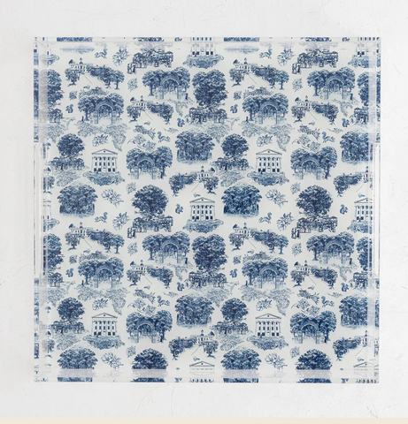 Oxford Toile Acrylic Tray
