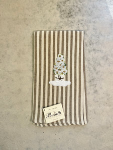 Topiary on Gold Pomelo Kitchen Towel (COL.111 EMBR.VASOVSC15)