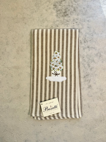Topiary on Gold Pomelo Kitchen Towel (COL.111 EMBR.VASOVSC15)