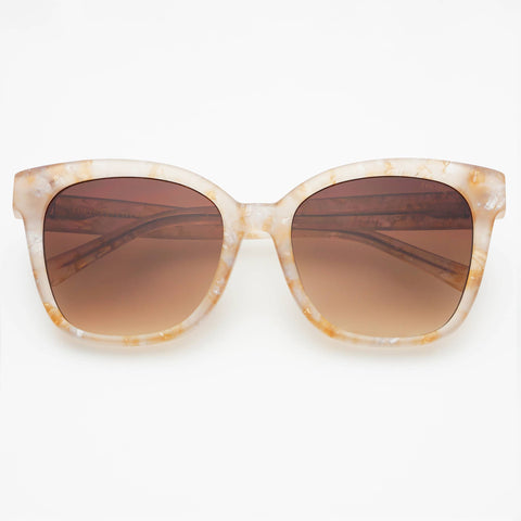 Amber Acetate Womens Cat Eye Sunglasses : Pink Pearl