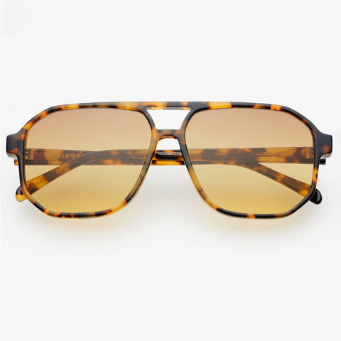 Billie ( NEW ) Unisex Aviator Sunglasses  : Tortoise / Brown