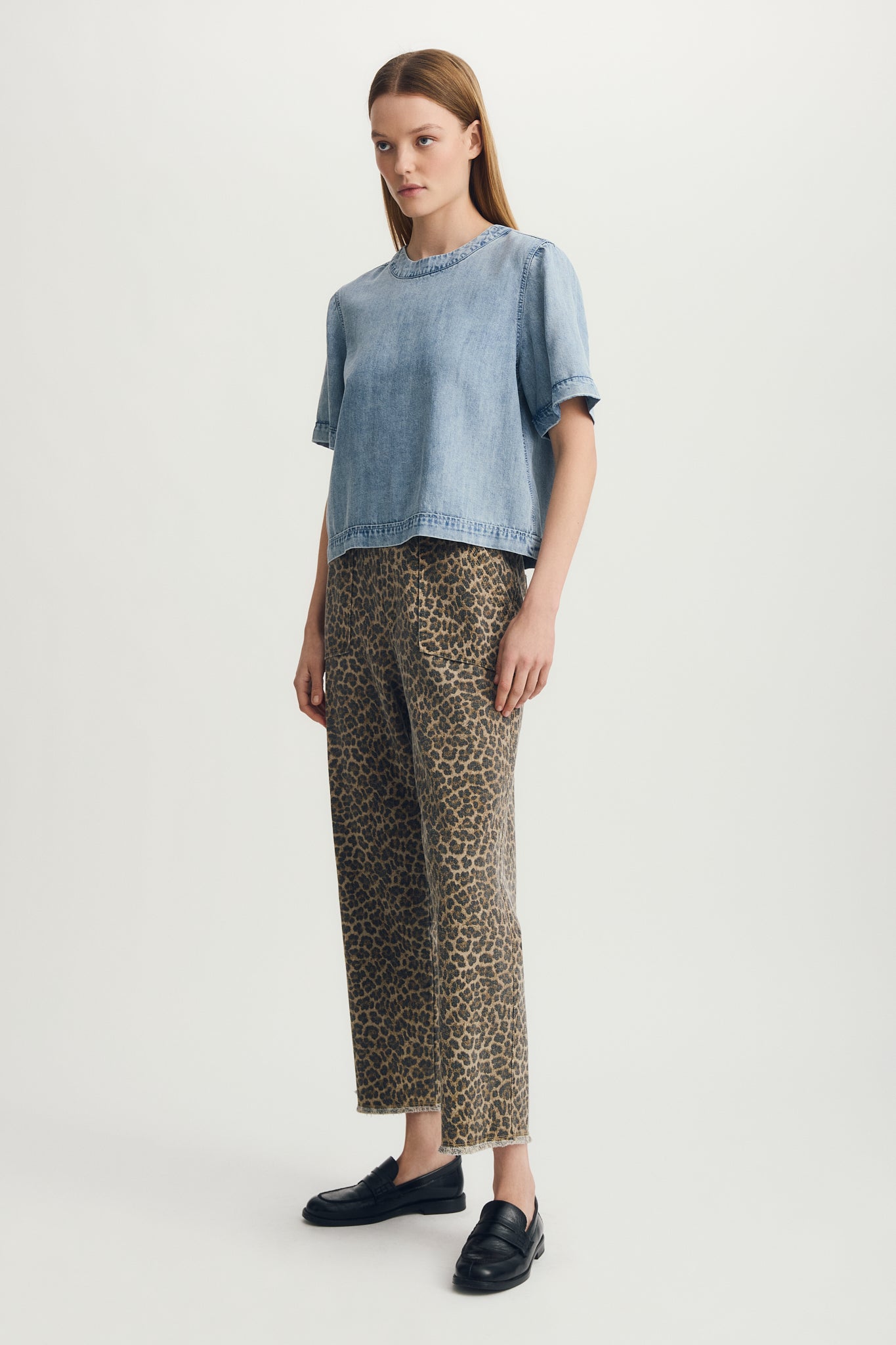 Pansy Beige Animal Print Pant