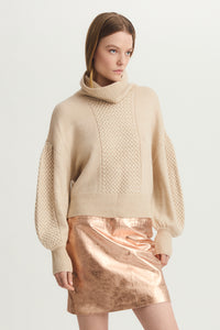 Morissa Metallic Rose Skirt