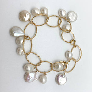 Annika Bracelet, Gold Fill/Pearl