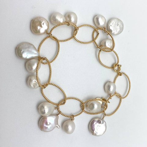 Annika Bracelet, Gold Fill/Pearl