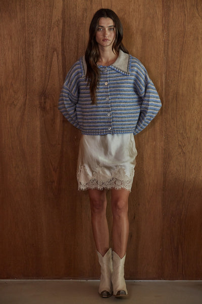 Maisy Lace Mini Skirt - Pearl