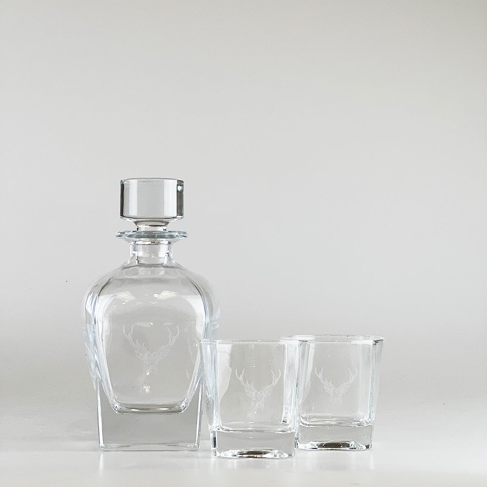 Decanter & Glass Set - Stag Prince