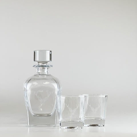 Decanter & Glass Set - Stag Prince