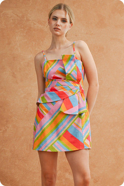 Multi Color Mini Dress