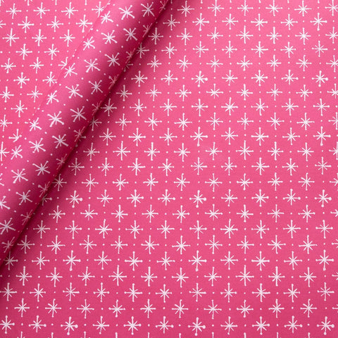 Patterned Paper Large Stars Magenta