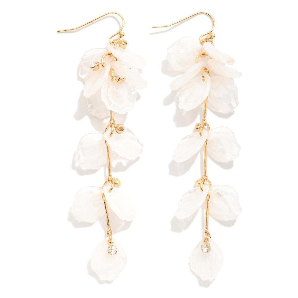 Flower Petals Dangle Earrings