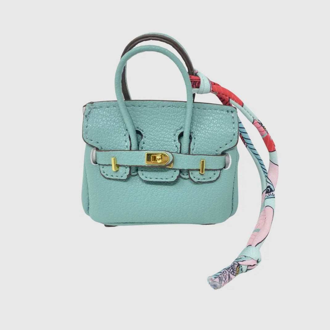 Aqua Georgetown Mini Purse Charm