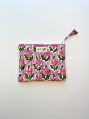 Bubble Gum Block Print Coin Purse