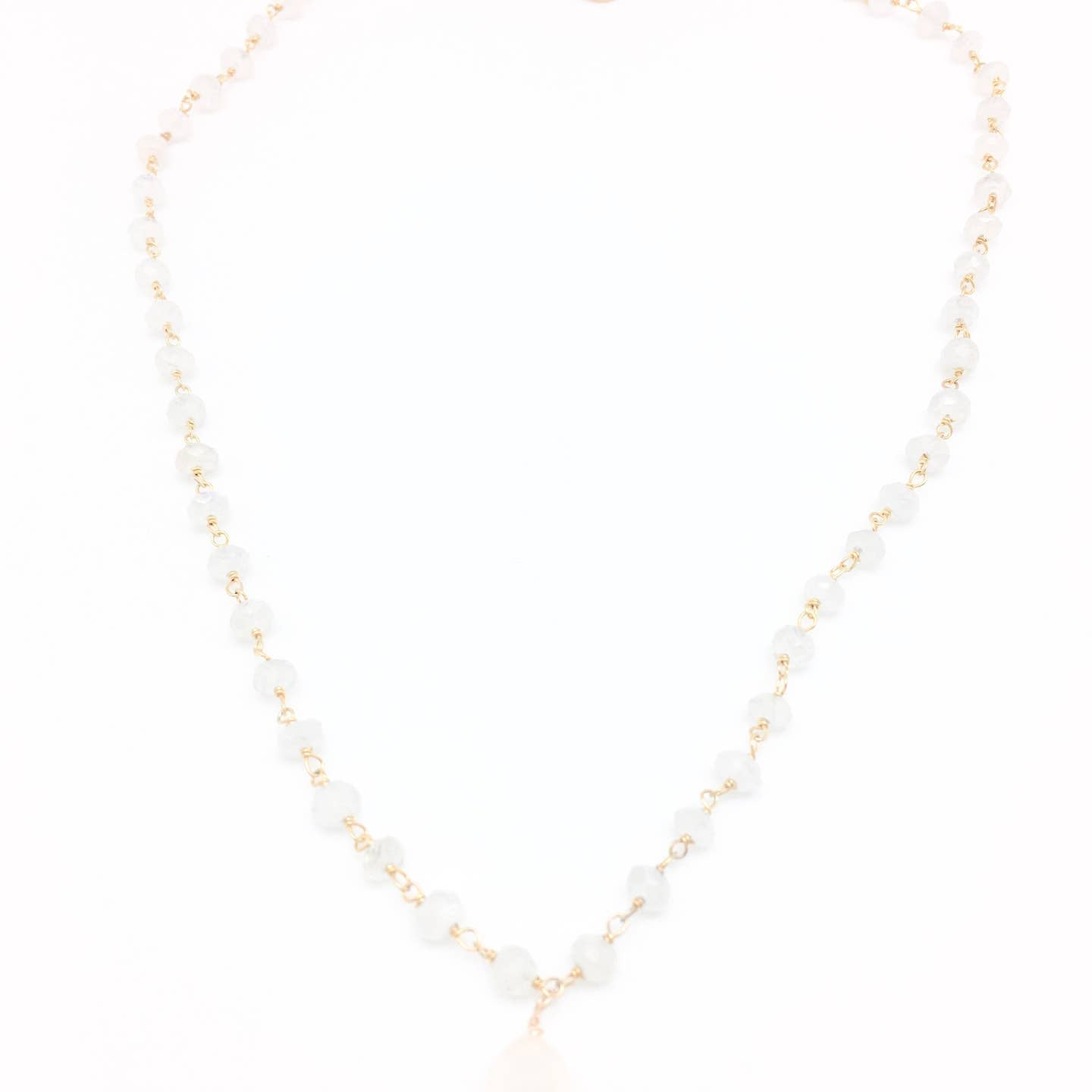 Diddi Short - White Moonstone/White Pearl