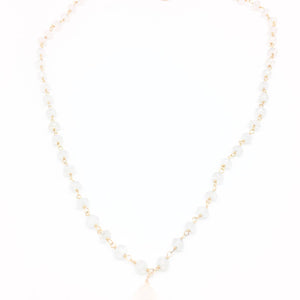 Diddi Short - White Moonstone/White Pearl