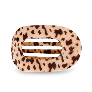 Flat Round Clip Large Blonde Tortoise by Teleties