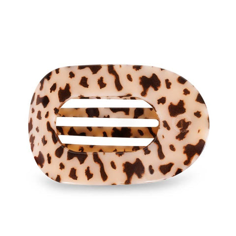 Flat Round Clip Large Blonde Tortoise by Teleties