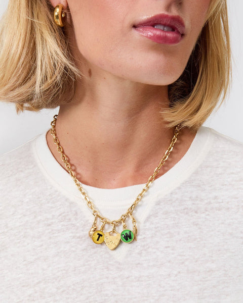 Padlock Locket - Vintage Gold