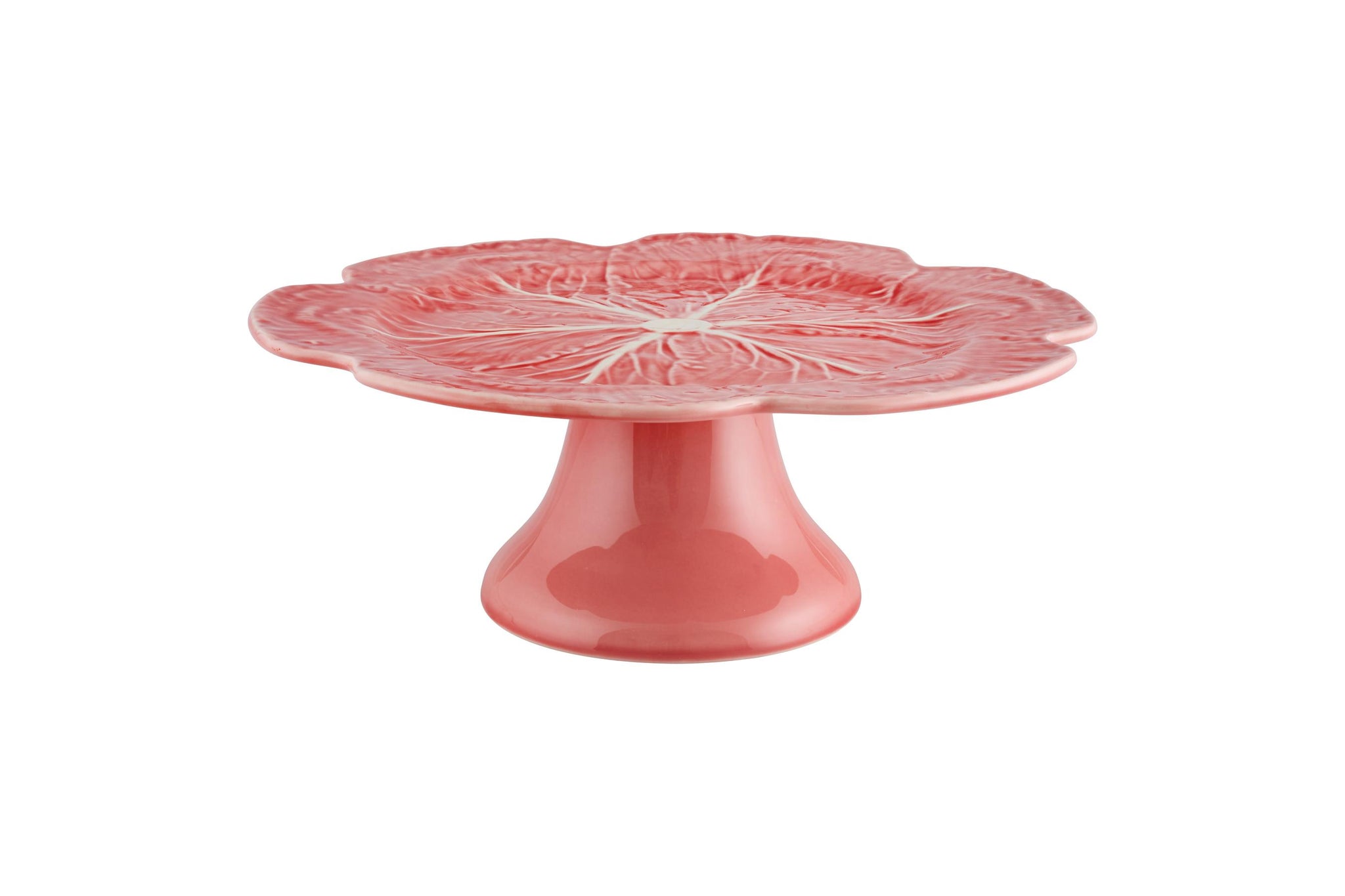 Cabbage Pink Cake Stand 12"